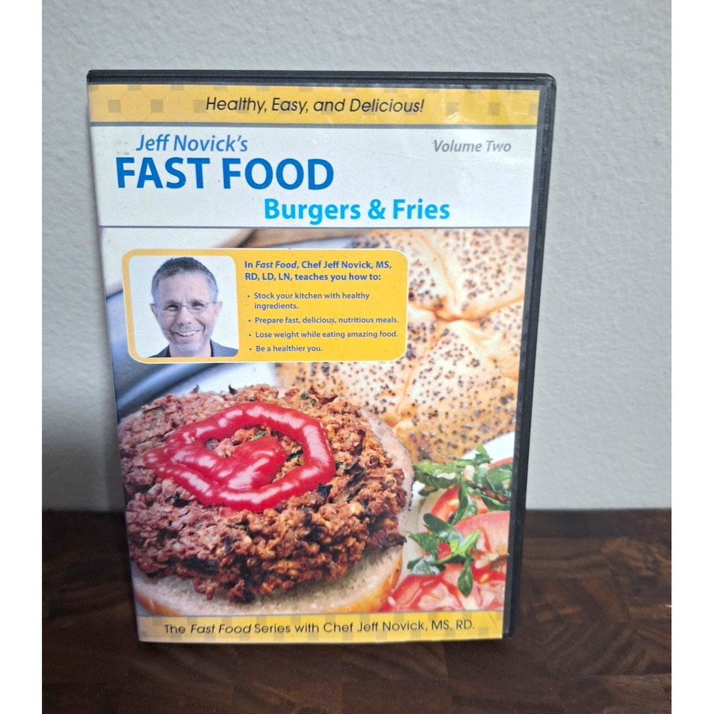 Jeff Novick's Fast Food: Burgers & Fries DVD Vol 2 NR 2hr Mostly Magic